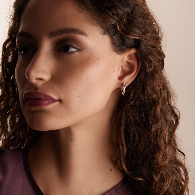 Twisted Diamond Hoops