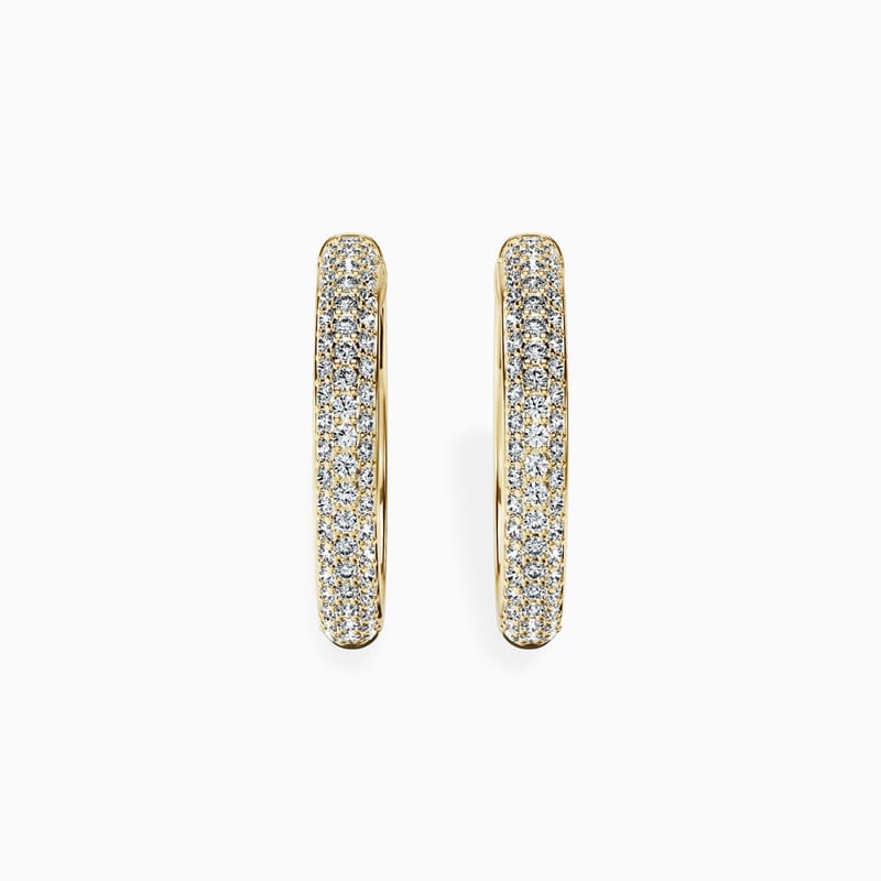Aurora Pave Hoops