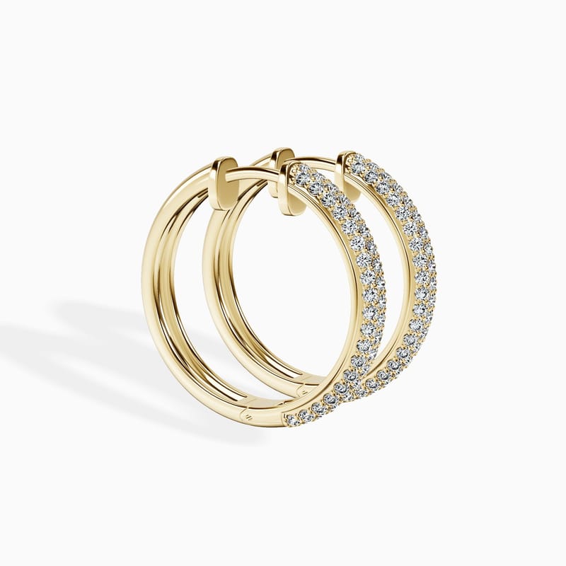 Aurora Pave Hoops