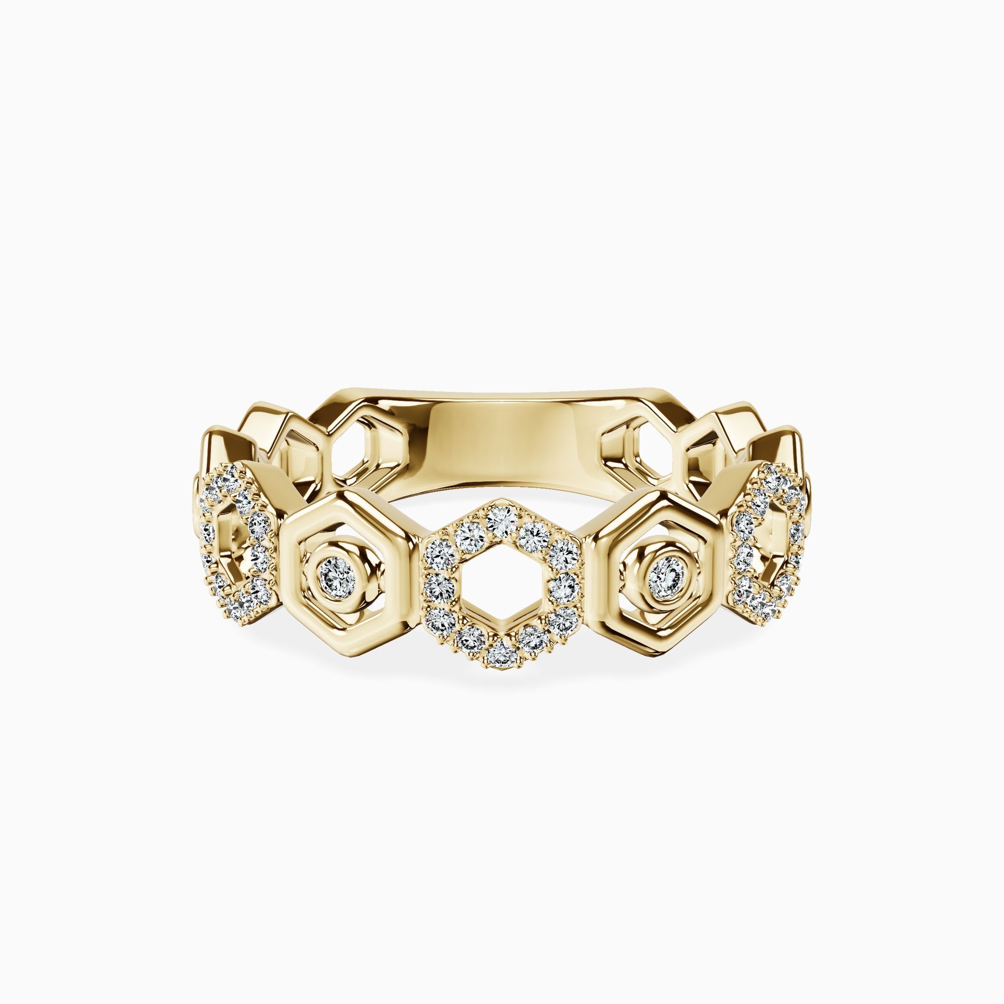 Hexa Diamond Band