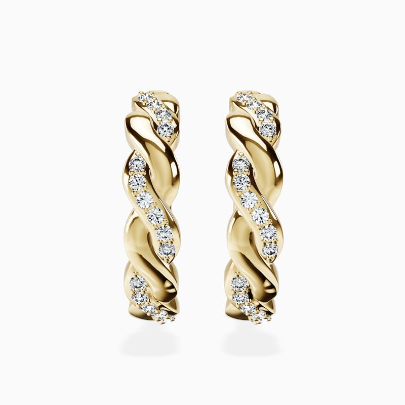 Twisted Diamond Hoops