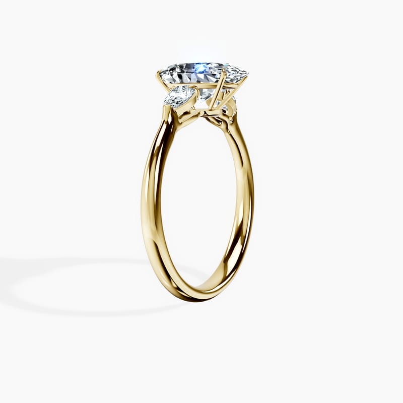 Pear Trinity Oval Ring