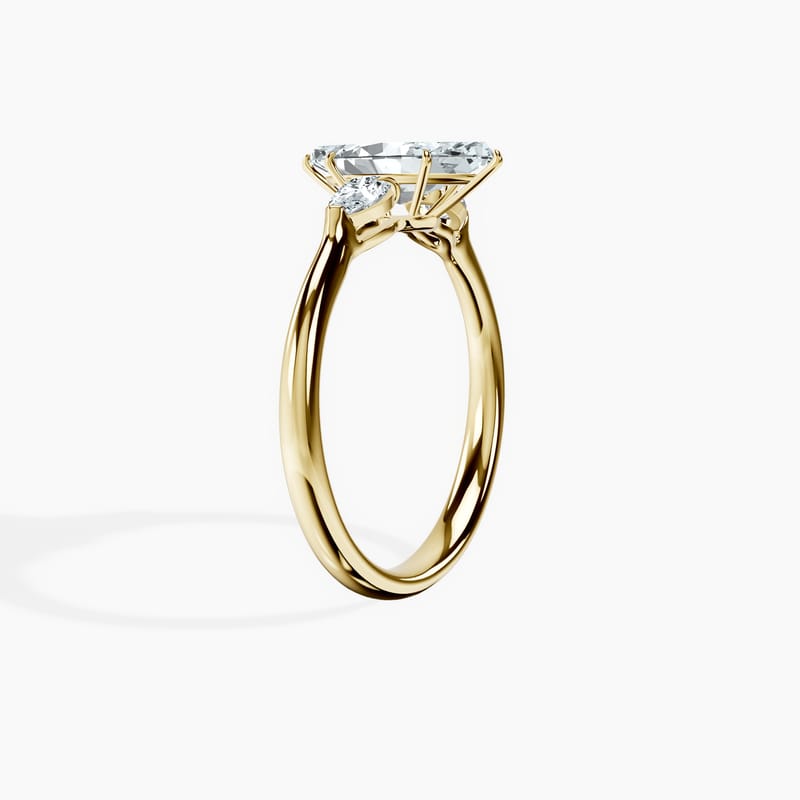 Pear Trinity Marquise Ring