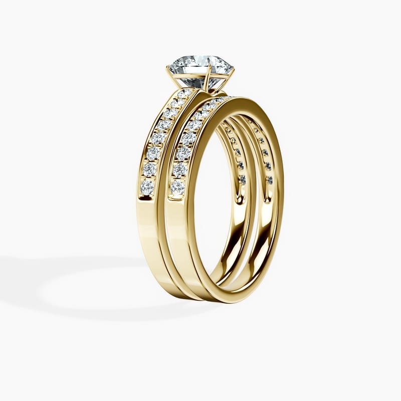 Horizon Pavé Round Ring