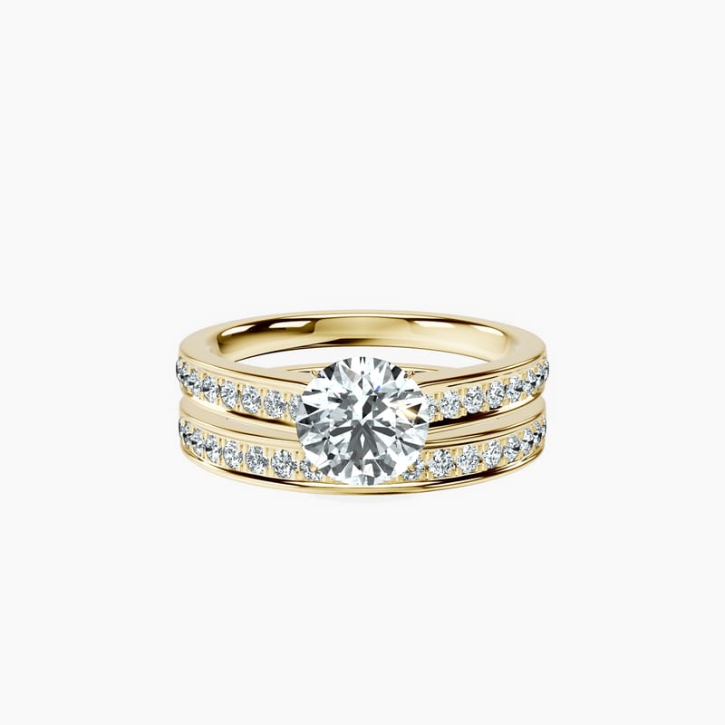 Horizon Pavé Round Ring