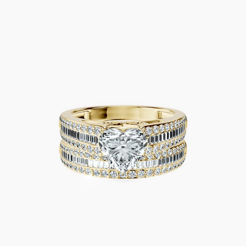 Channel Heart Ring