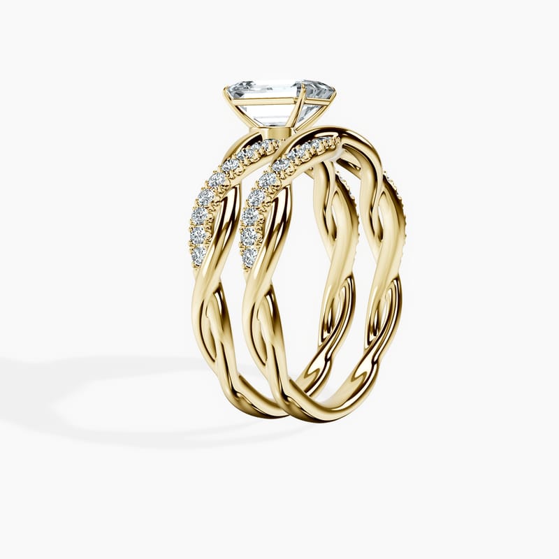 Entwined Emerald Ring