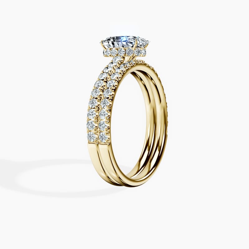 Secret Halo Oval Ring