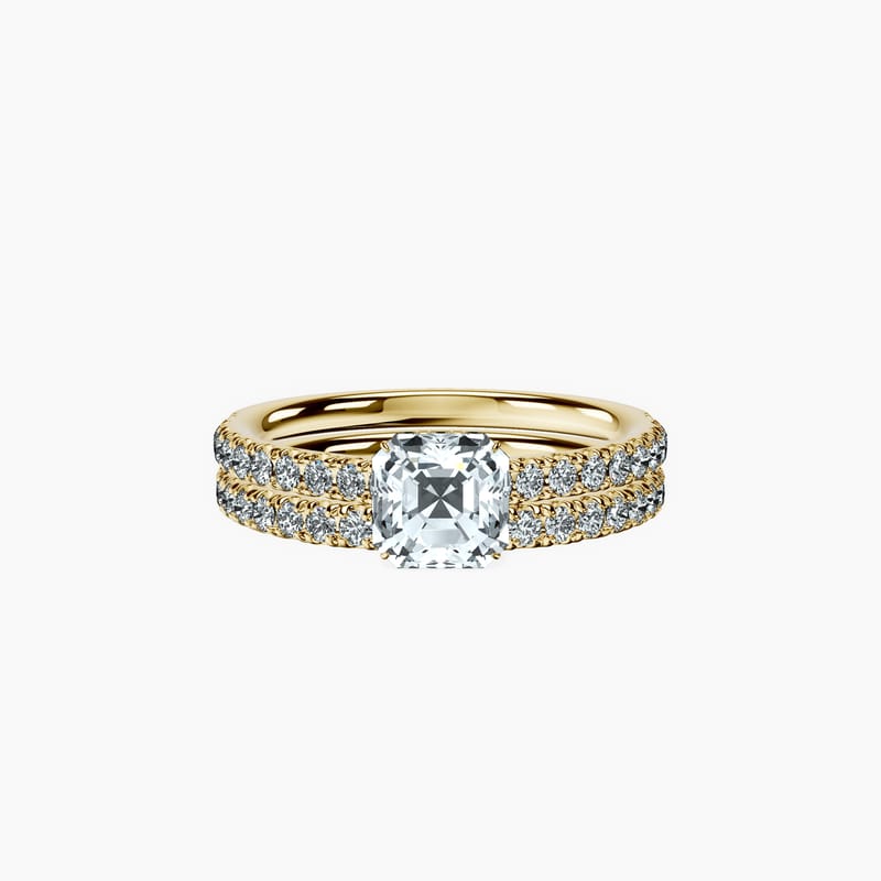 Secret Halo Asscher Ring