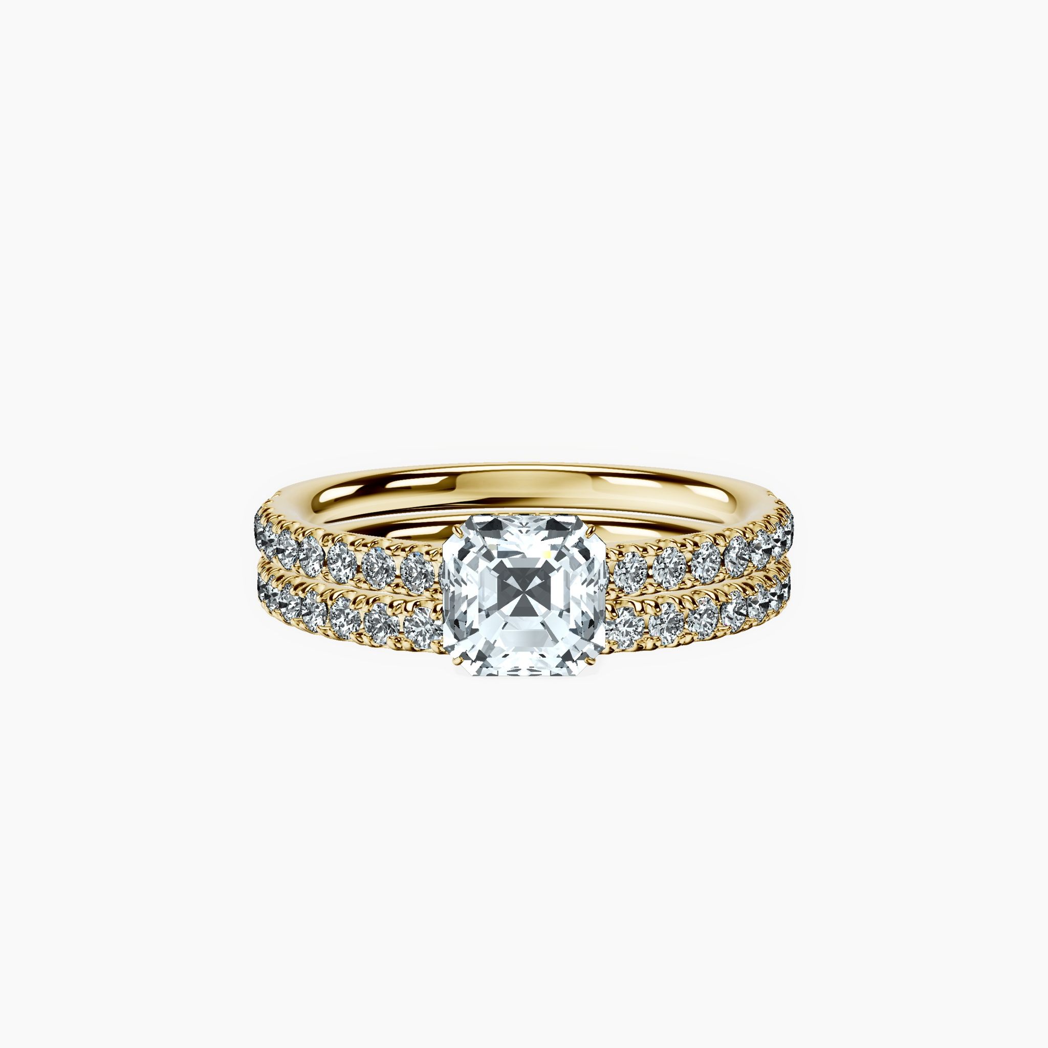 Secret Halo Asscher Ring
