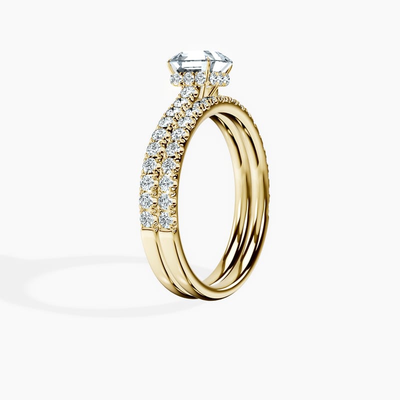 Secret Halo Asscher Ring