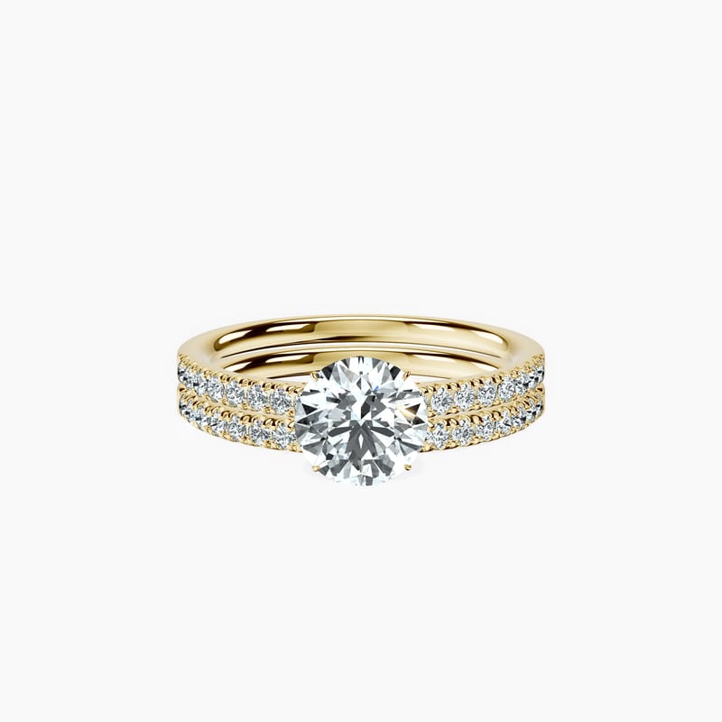 Veiled Halo Round Ring
