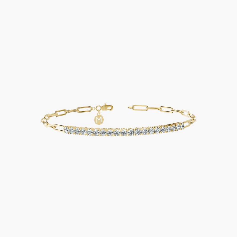 Round Semi Tennis Bracelet