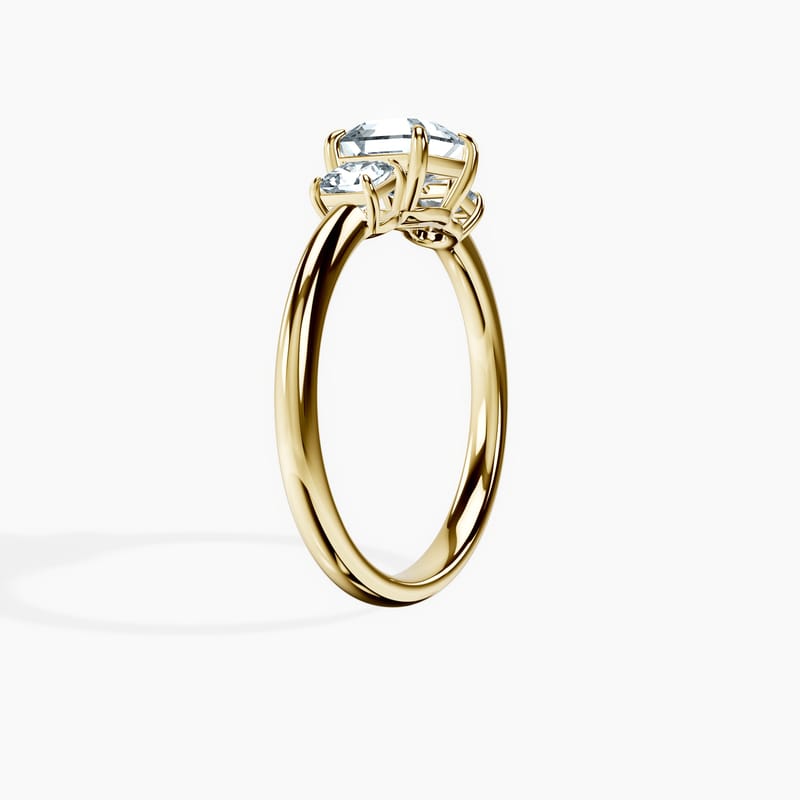 Trinity Asscher Ring