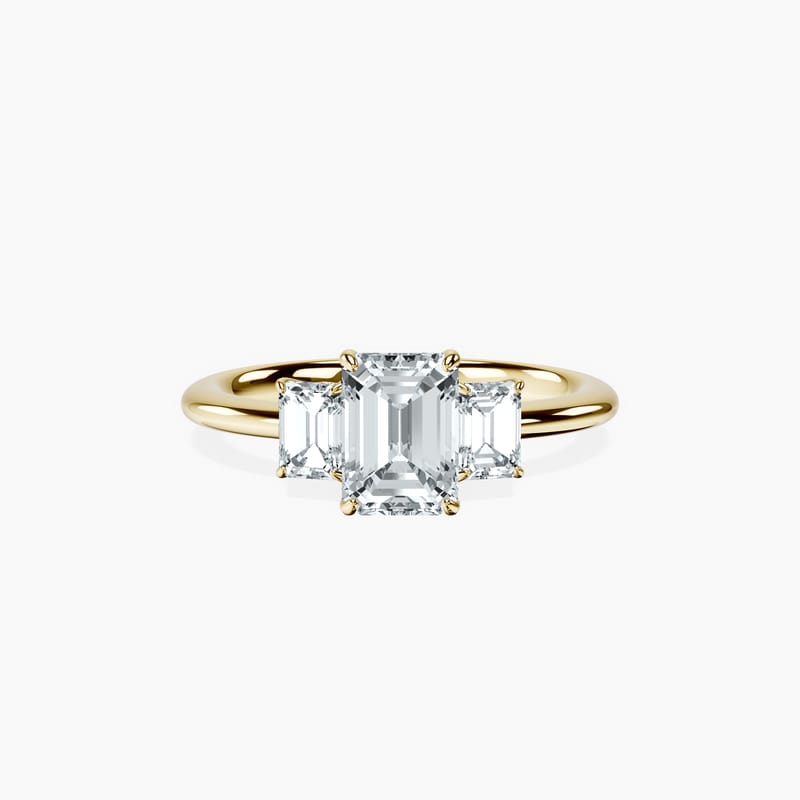 Trinity Emerald Ring