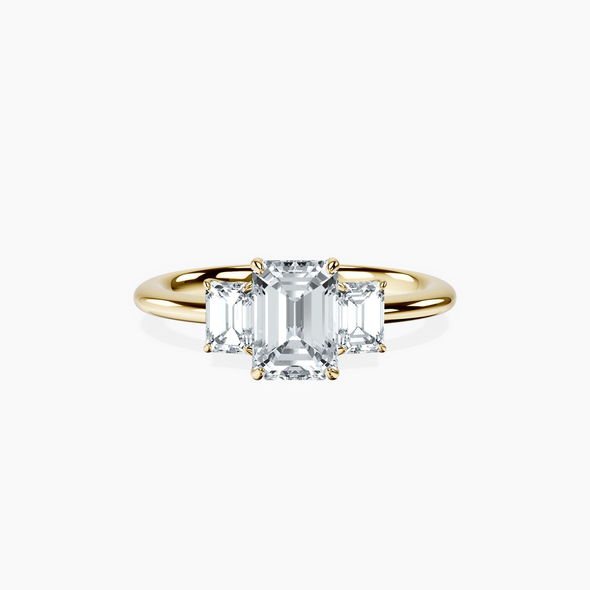 Trinity Emerald Ring
