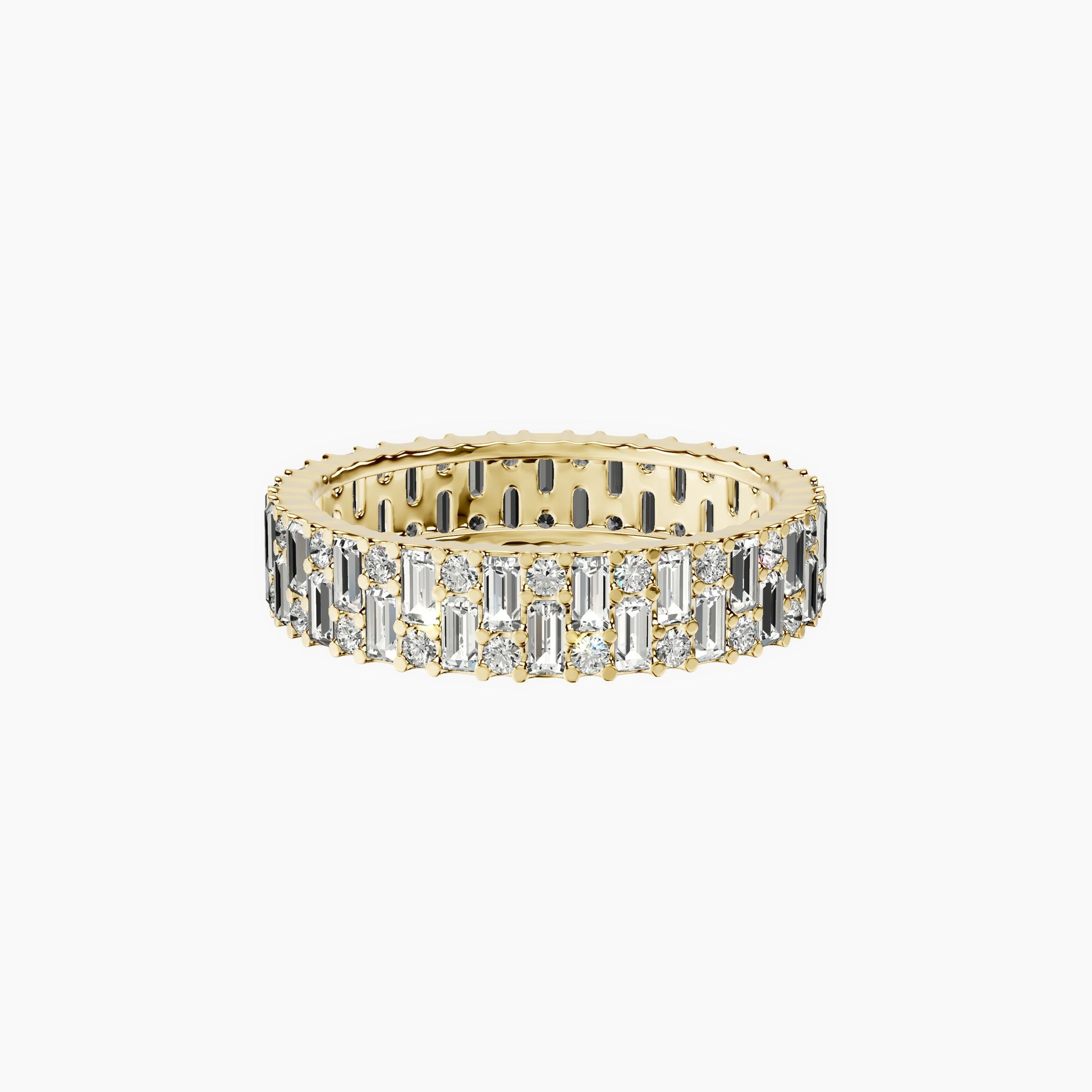 Baguette & Round Band