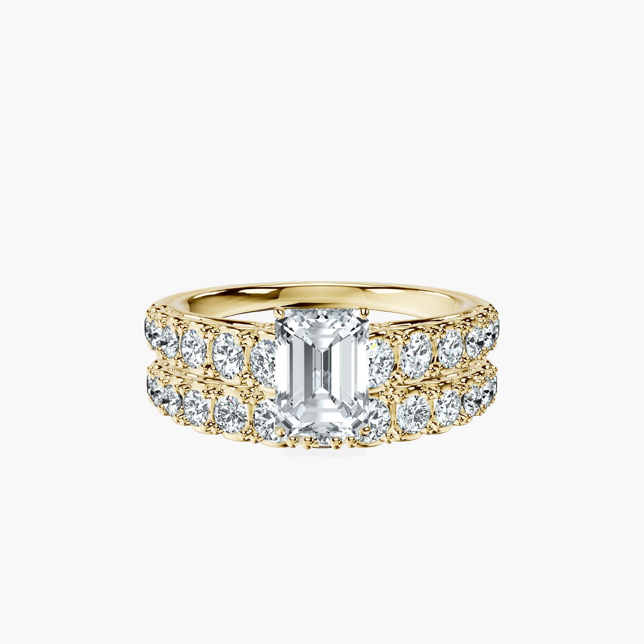 Graduated Emerald Ring
