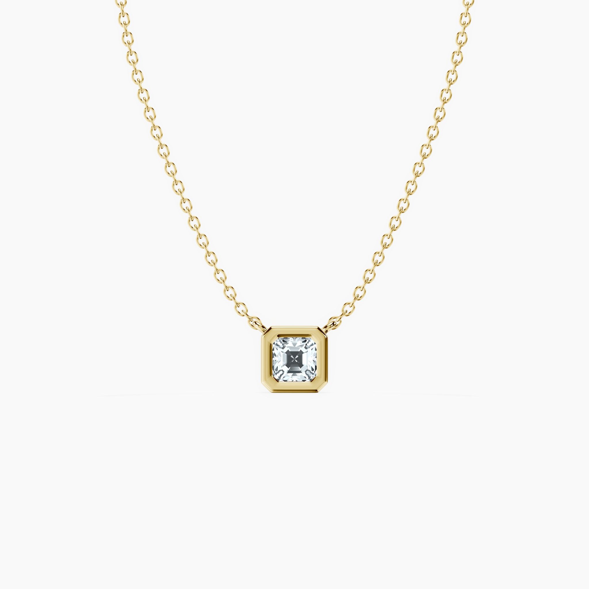 Bezel Asscher Pendant