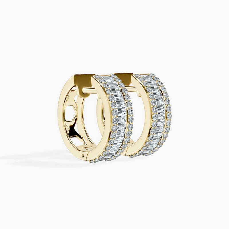 Baguette & Round Hoops