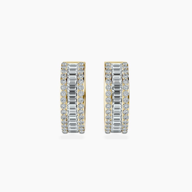 Baguette & Round Hoops