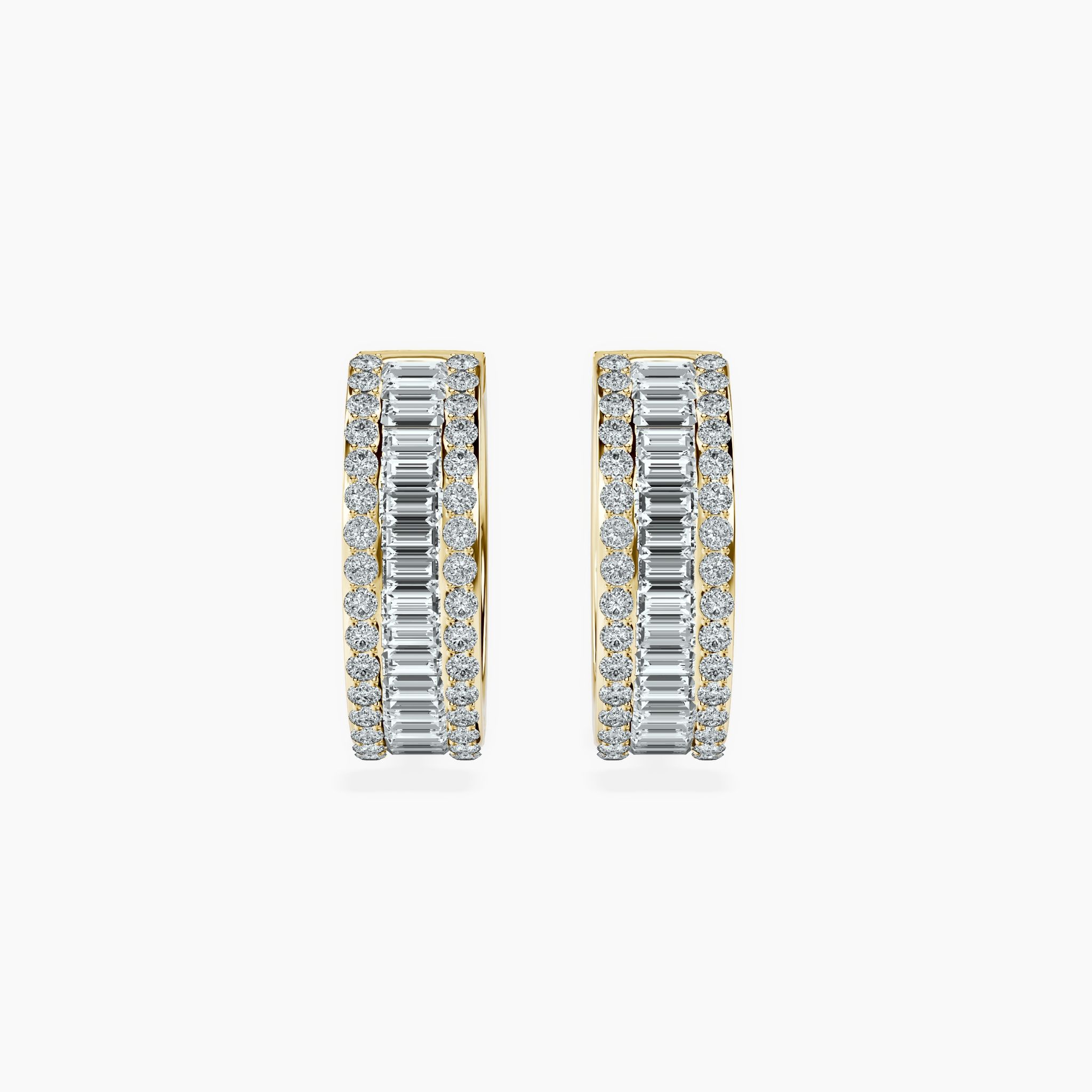 Baguette & Round Hoops