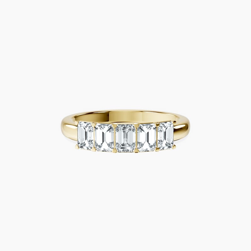 Emerald 5 Stone Ring