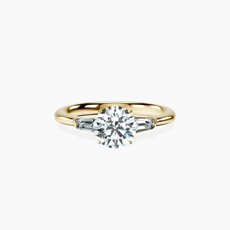 Tapered Trinity Round Ring
