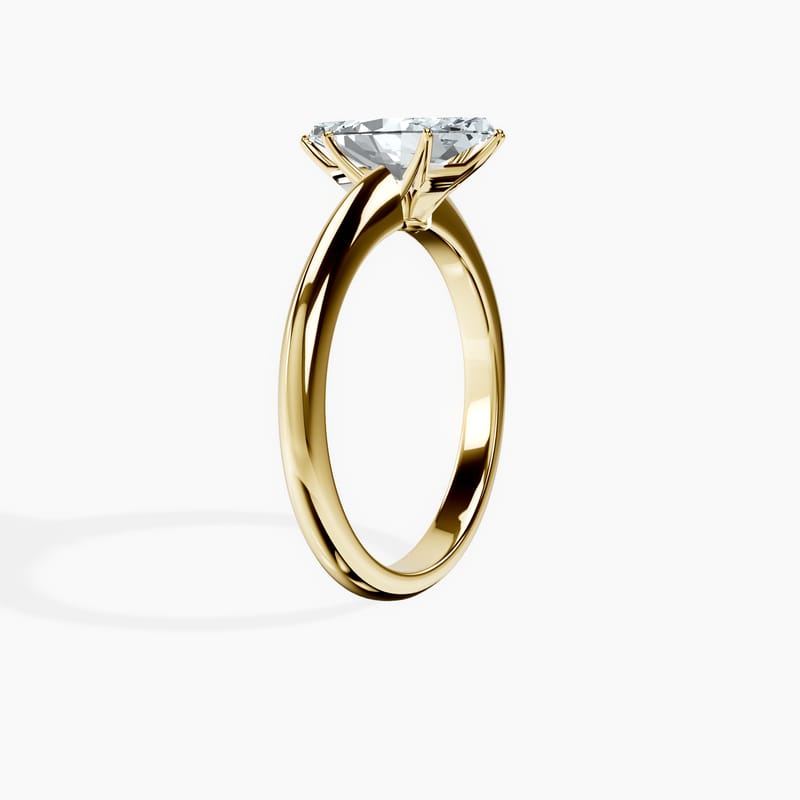 6 Prong Knife Edge Marquise Ring