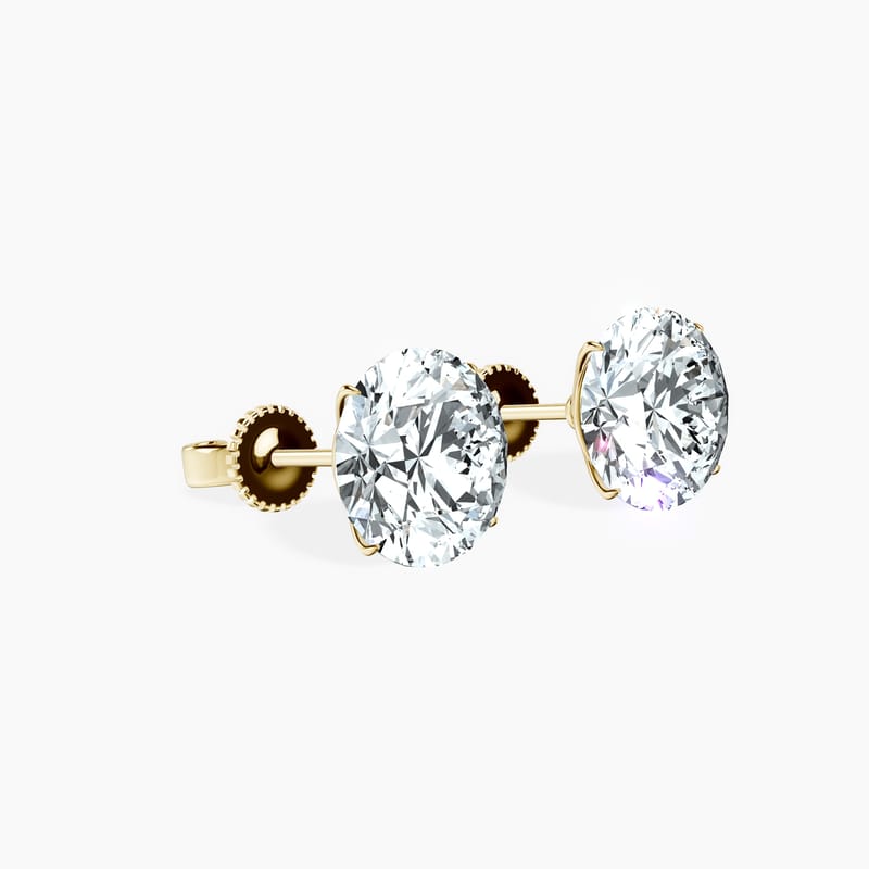 Martini 4 Prong  Round Studs
