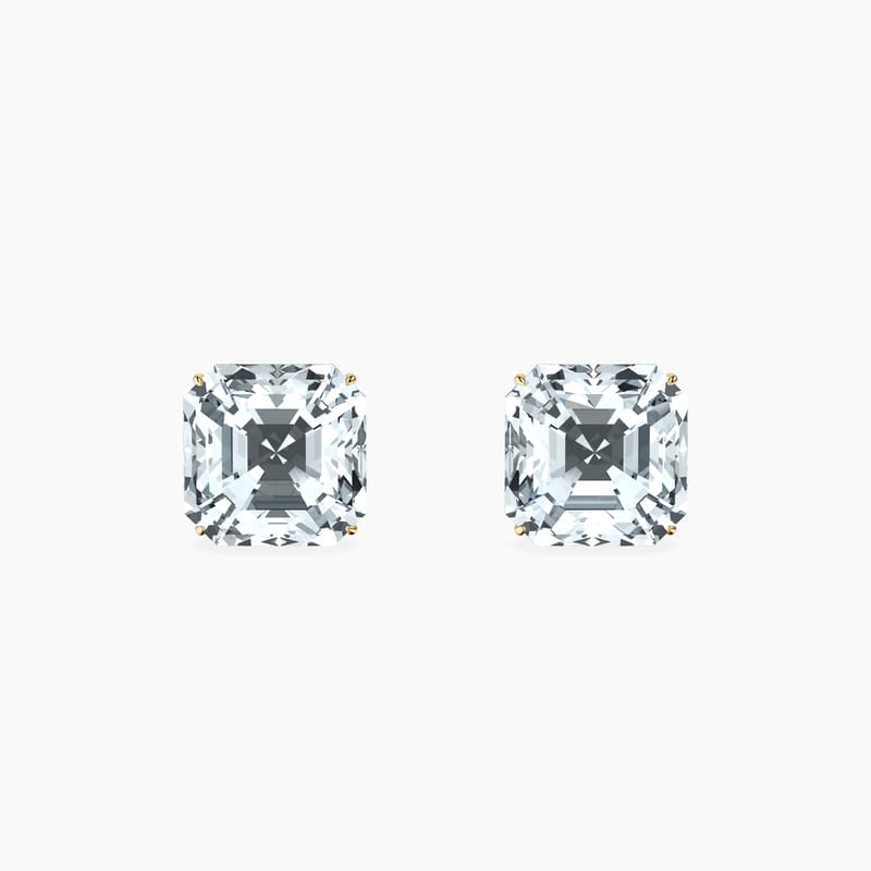 Martini 4 Prong Asscher Studs