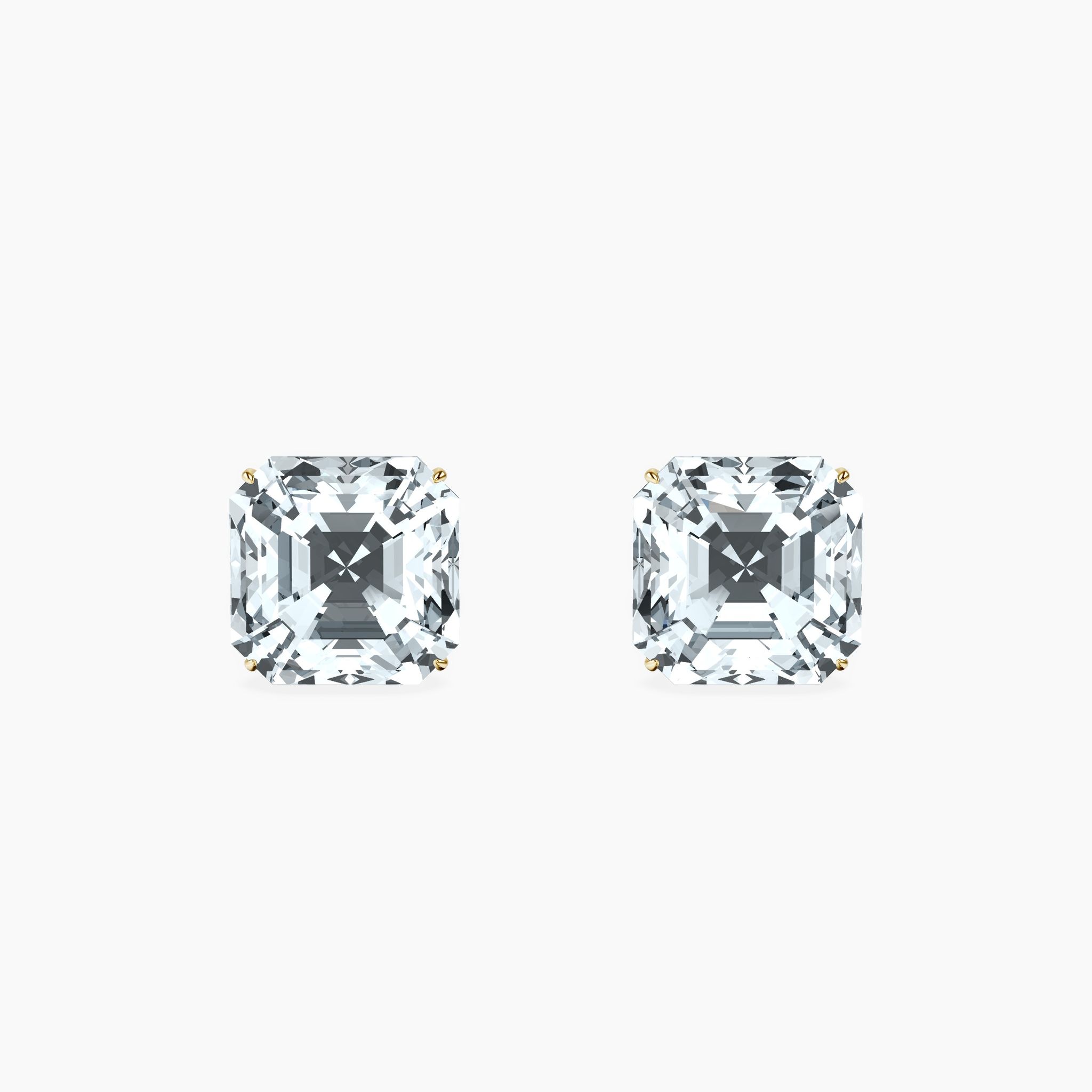 Martini 4 Prong Asscher Studs
