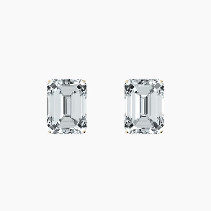 Martini 4 Prong Emerald Studs
