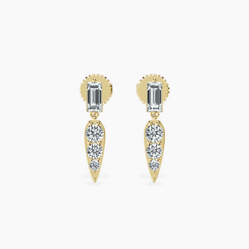 Dagger Drop Studs