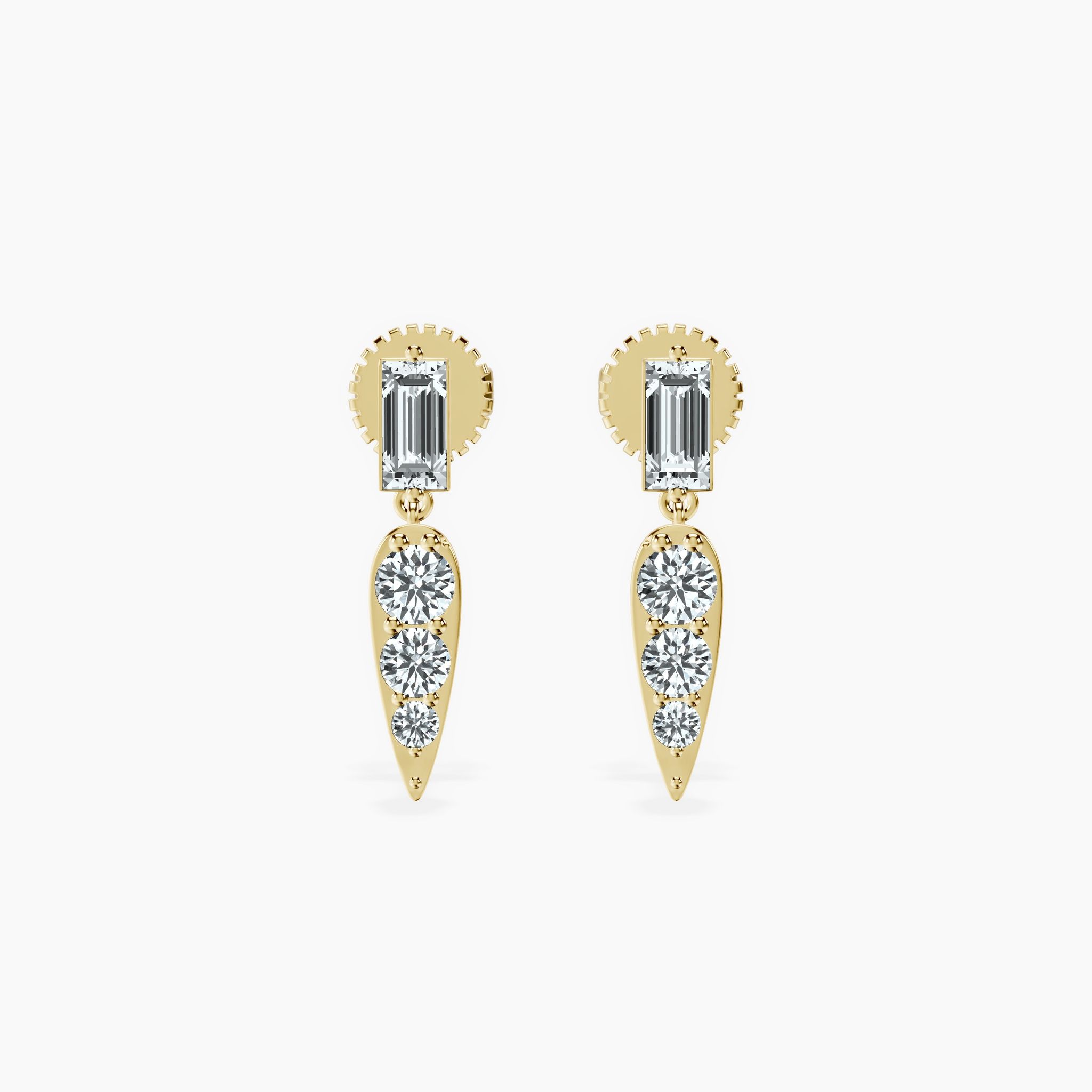 Dagger Drop Studs