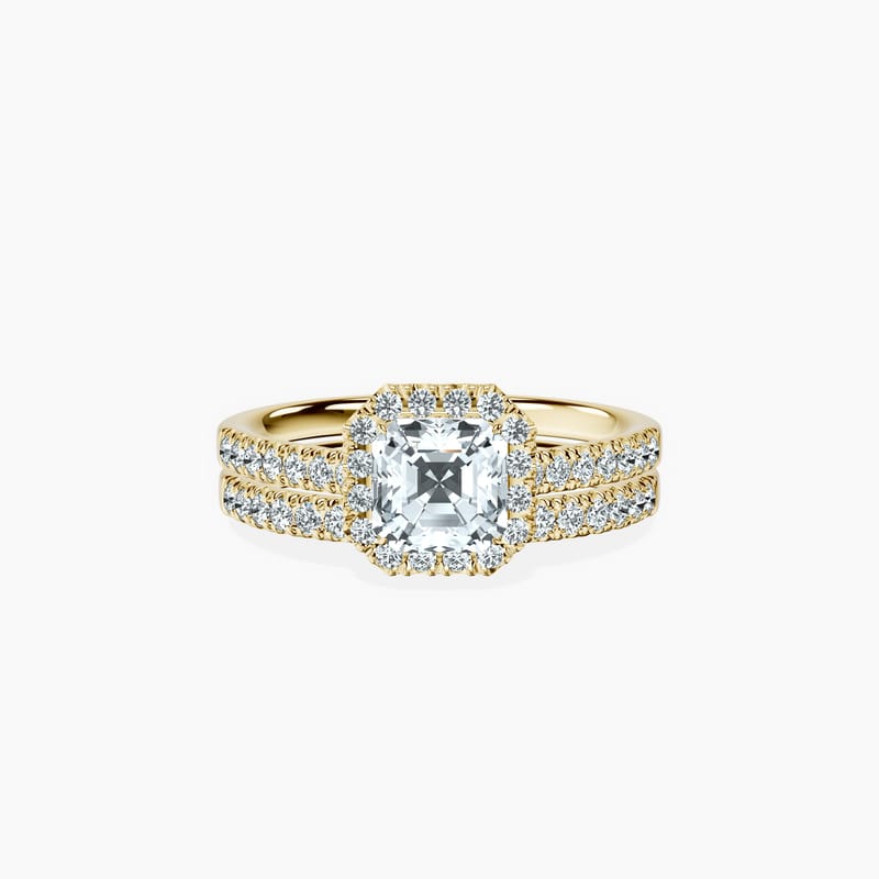 Timeless Halo Asscher Ring