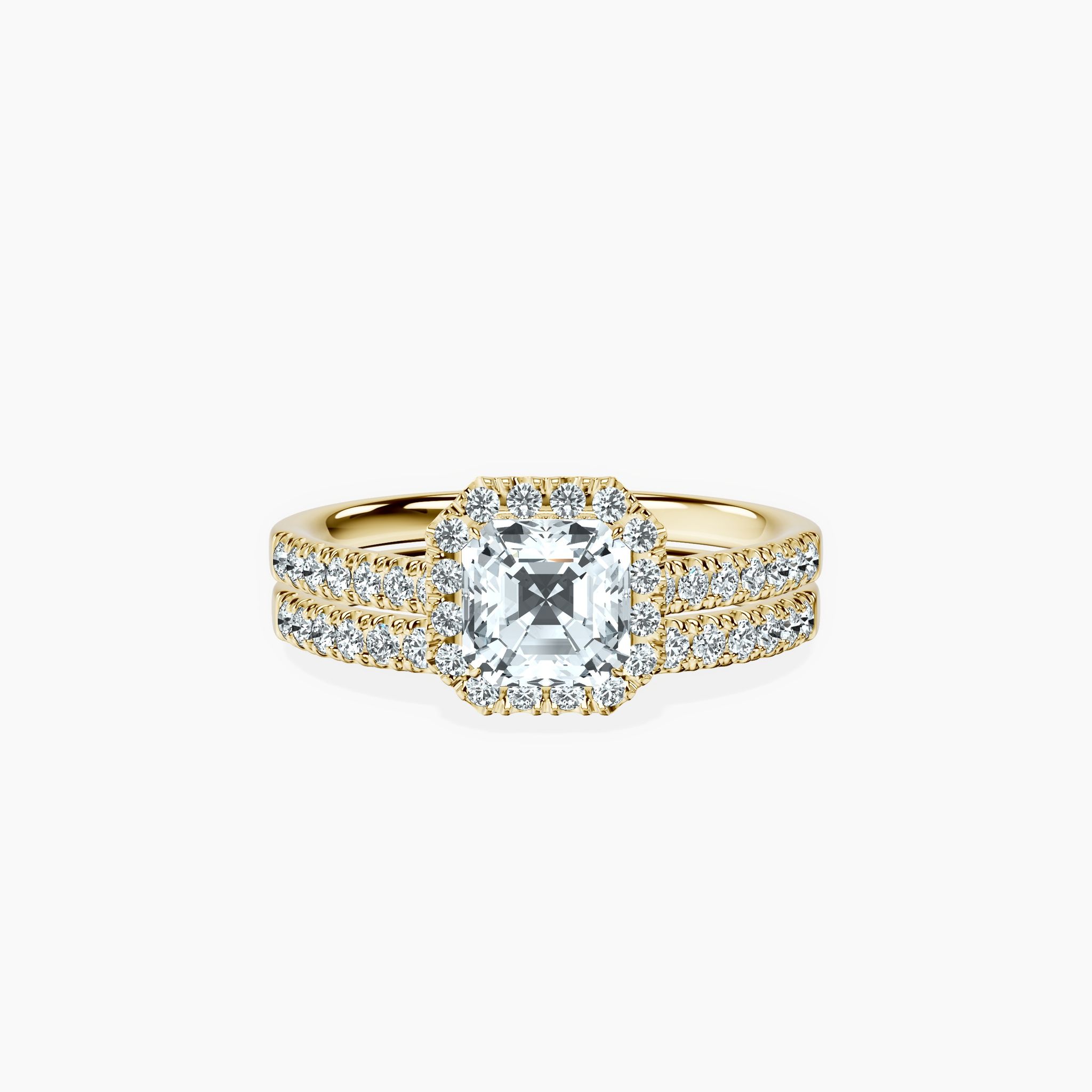 Timeless Halo Asscher Ring