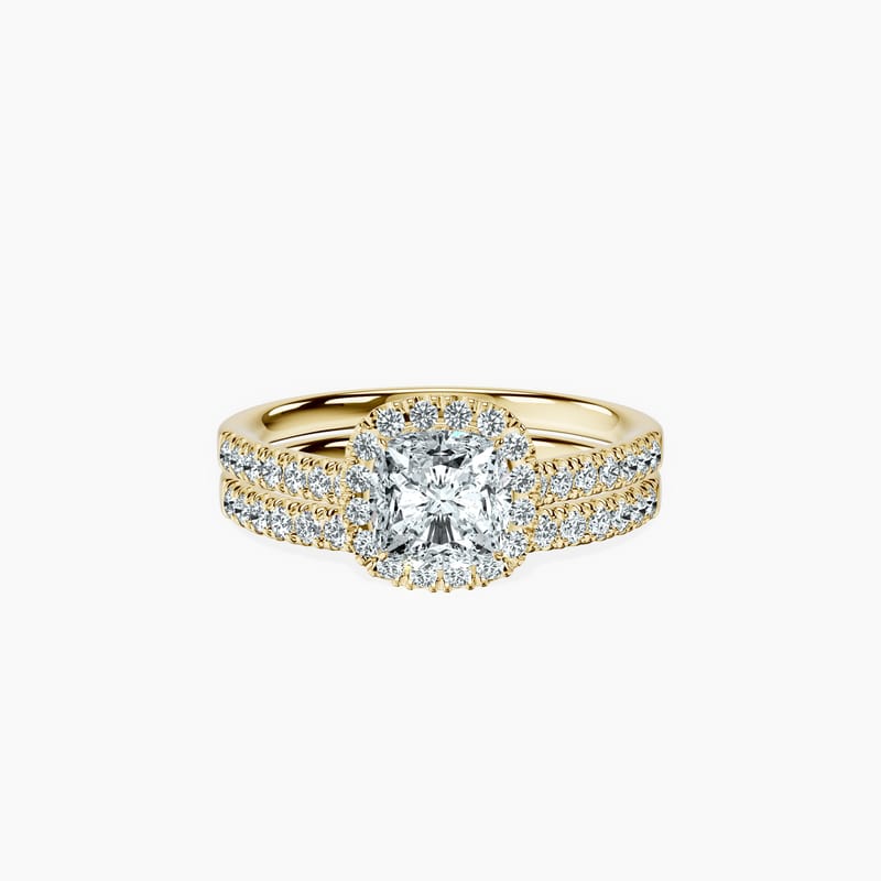 Timeless Halo Cushion Ring