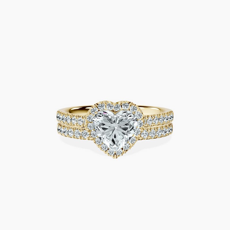 Timeless Halo Heart Ring
