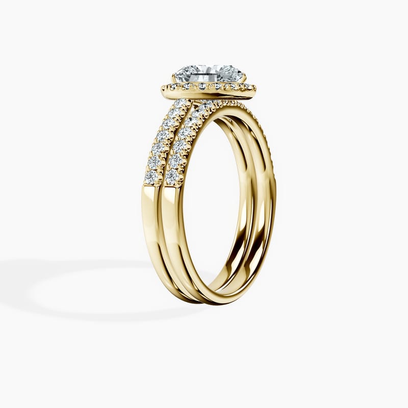 Timeless Halo Heart Ring