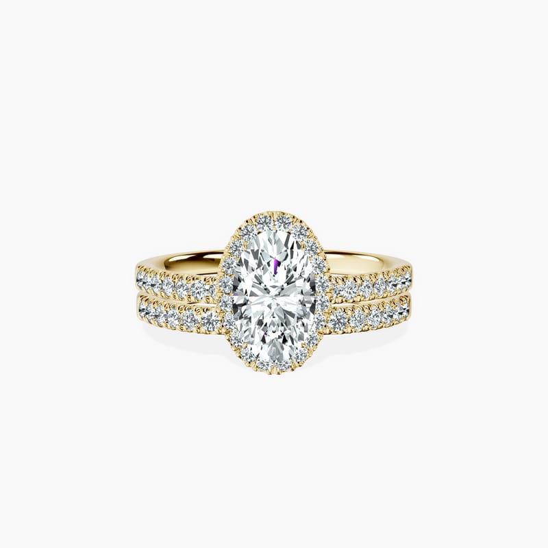 Timeless Halo Oval Ring