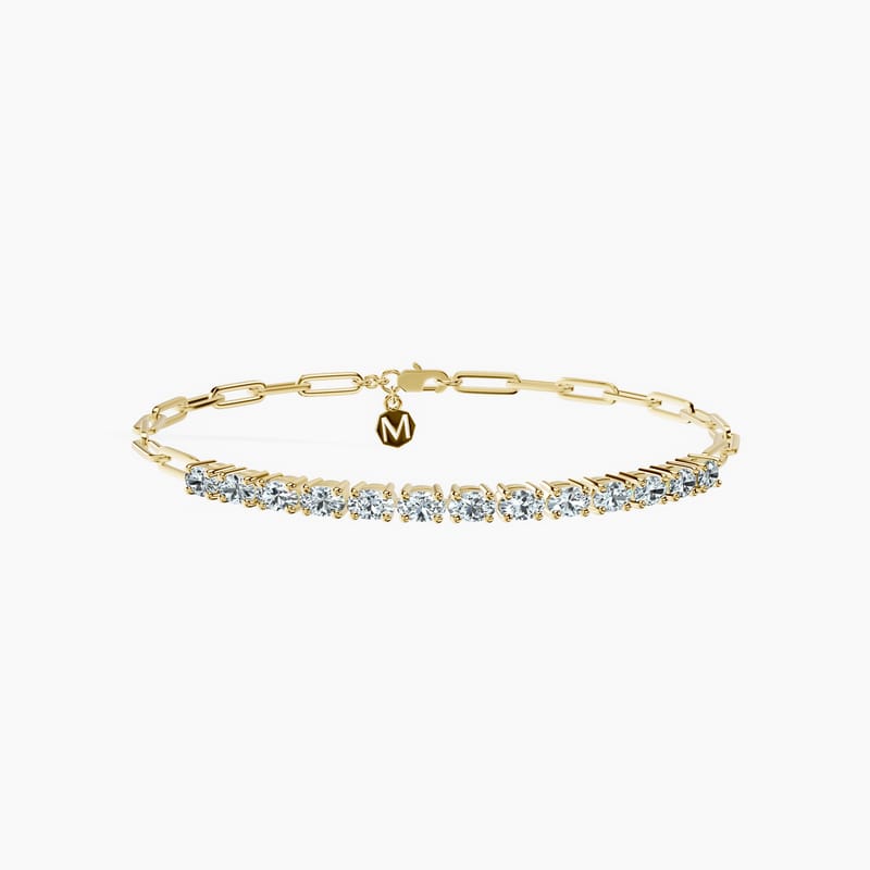 Oval Semi Tennis Bracelet