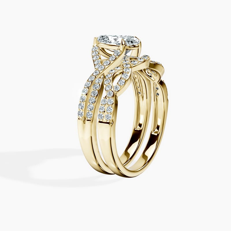 Twisted Pear Ring