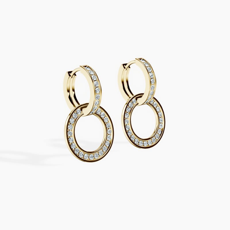 Halo Charm Hoops