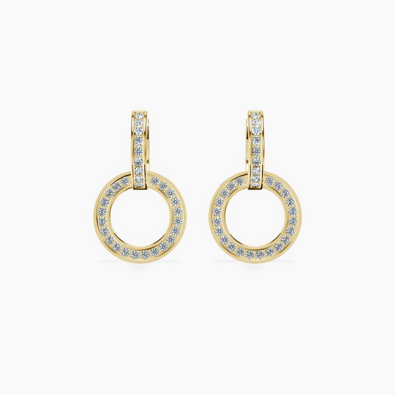Halo Charm Hoops