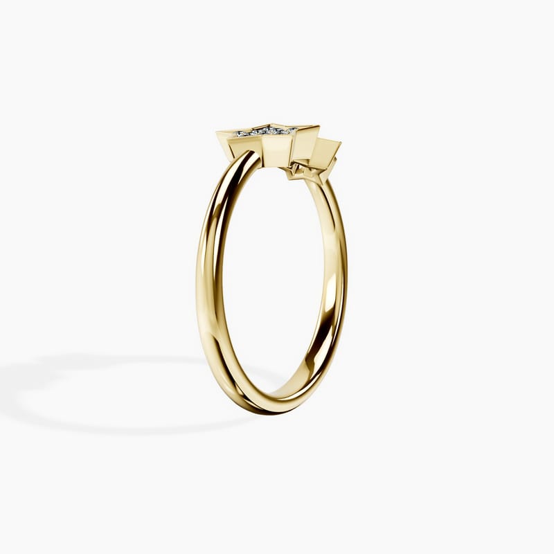 Twin Stars Ring