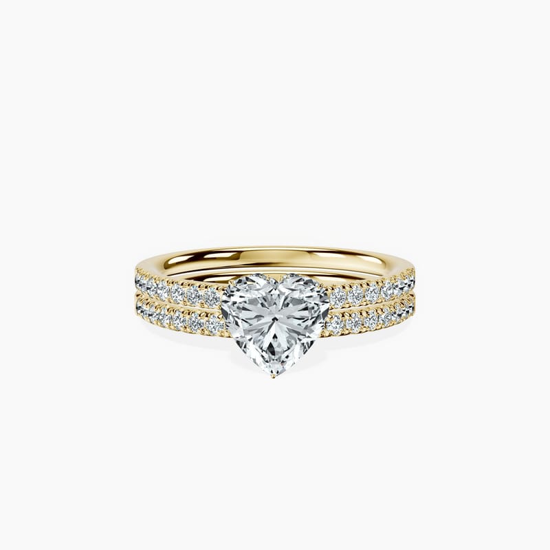 Veiled Halo Heart Ring