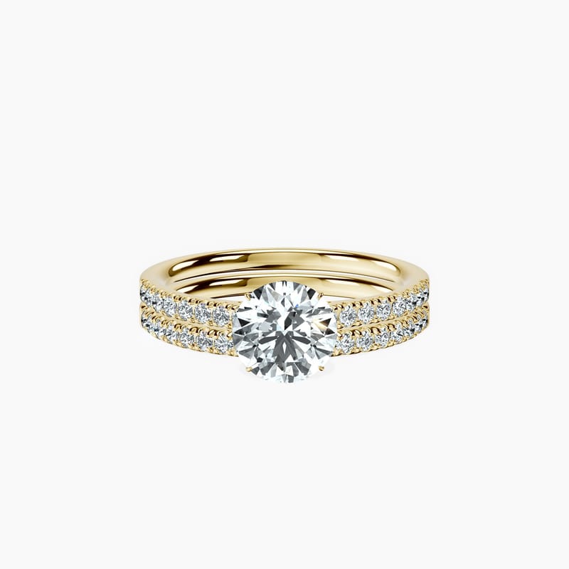 Veiled Halo Round Ring