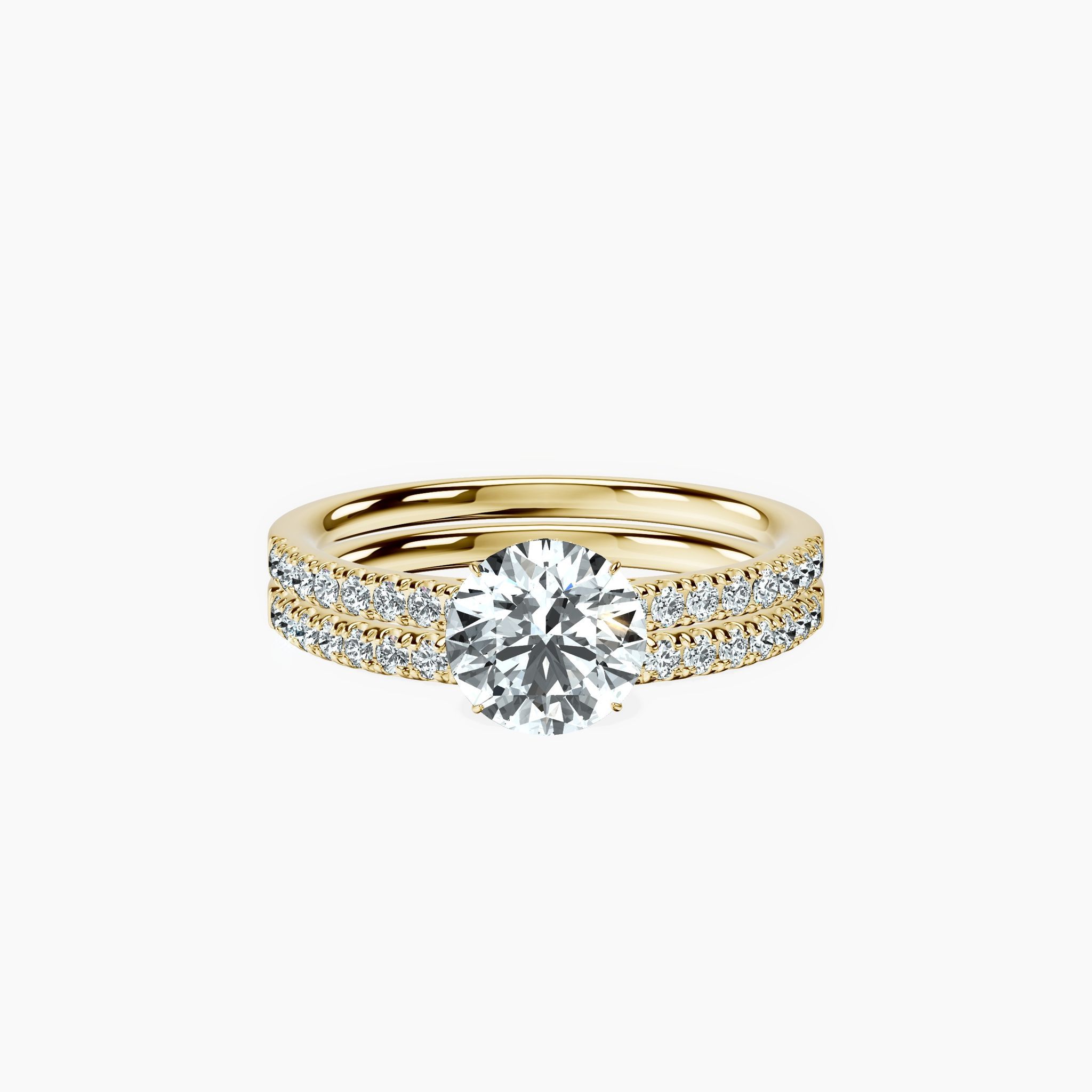 Veiled Halo Round Ring