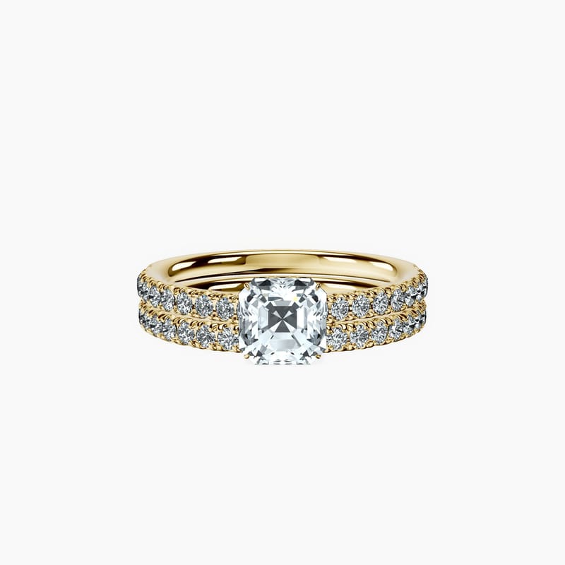 Secret Halo Asscher Ring